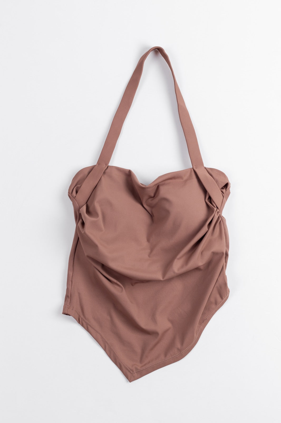 HALTER NECK CROP TOP-CAFE