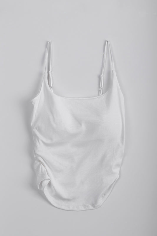 CAMIS TANKS TOPS-WHITE