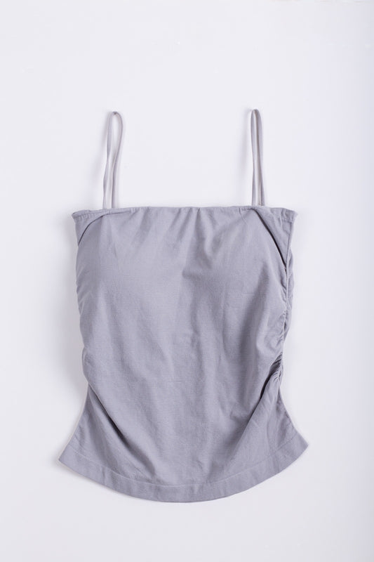 CAMIS STRIGHT TOPS-Light Gray