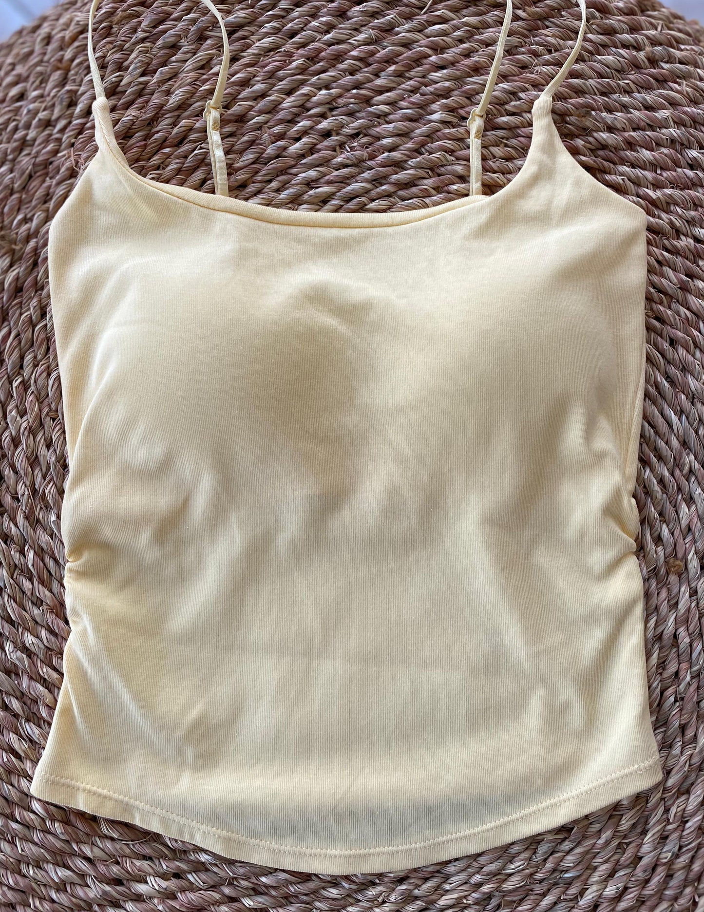 CAMIS TANKS TOPS-YELLOW