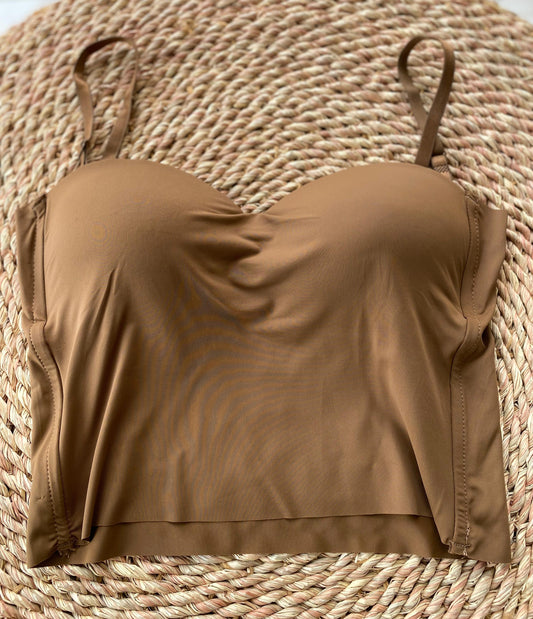 camisole vest-BROWN