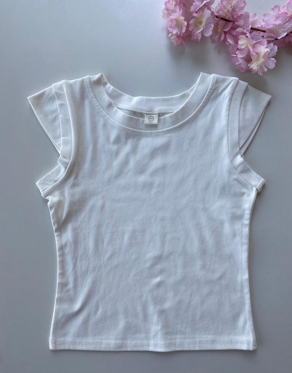 AIRCRAFT SLEEVELESS T.SHIRT-WHITE-F.Z