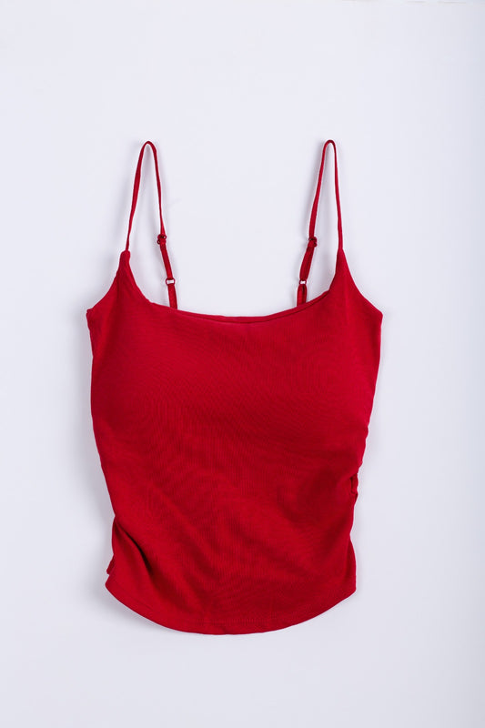 CAMIS TANKS TOPS-MAROON