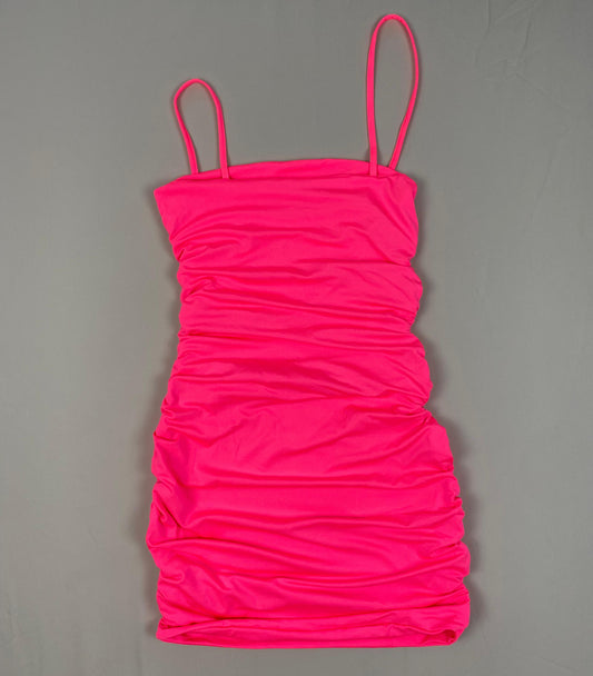 STRAPLESS MINI DRESS-FOSHIA